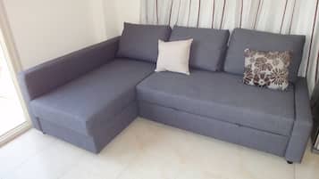 TV, DVD player, livros