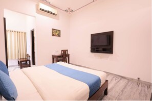 Deluxe Double Room, 1 Queen Bed, Mountain View | 1 bedroom, desk, soundproofing, rollaway beds - Atulya Niwas - Aravali views (Udaipur)