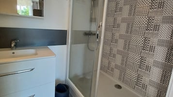 Shower, hair dryer