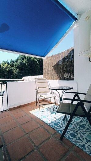 Terrace/patio - Ideal for couples apartment right on the beach with top terrace (Málaga)