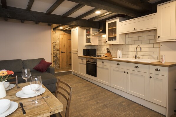 Microwave, oven, stovetop, electric kettle