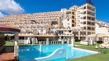 Experience the hotel's unique wave-like pool area and enjoy the expansive views from the balconies and terraces.
