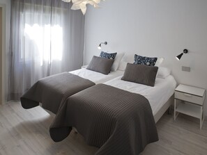 4 soverom, strykejern/-brett, wi-fi (inkludert) og sengetøy