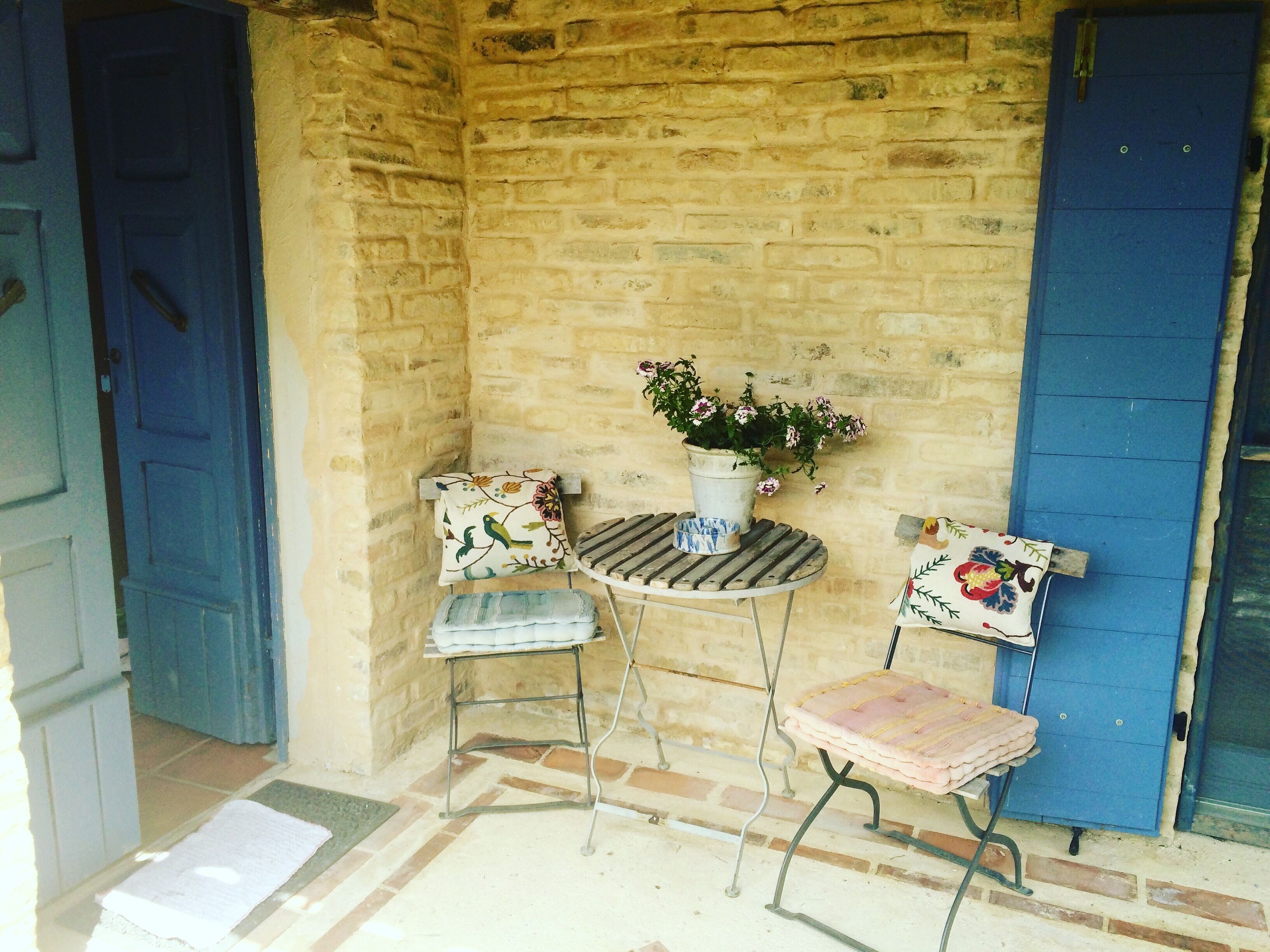Our entrance and our second terrace