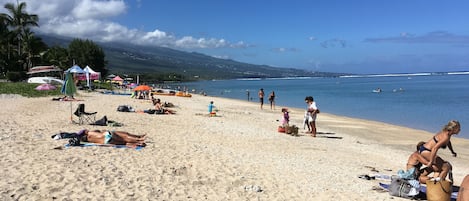 Beach nearby, beach towels