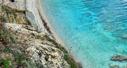 Denkmalgeschützte toskanische Villa mit privatem Pool, A/C, WLANtollemMeerblick