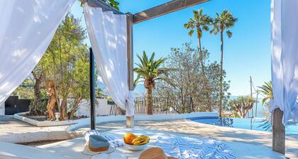 Privater Garten & Pool, Meerblick, nahe Restaurant, 5,5 km vom Strand entfernt