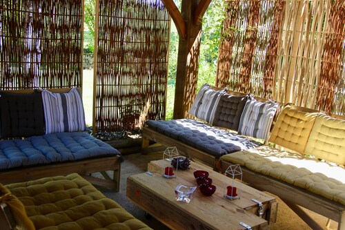 Property in Périgord Agenais, breathtaking view, swimming pool, SPA, Sauna.