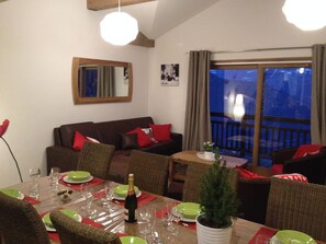 Dining - Superb duplex apartment on the slopes of the ski resort of Valmorel (La Léchère)