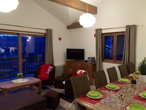 Dining - Superb duplex apartment on the slopes of the ski resort of Valmorel (La Léchère)