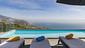 Piscina infinita, piscina aquecida