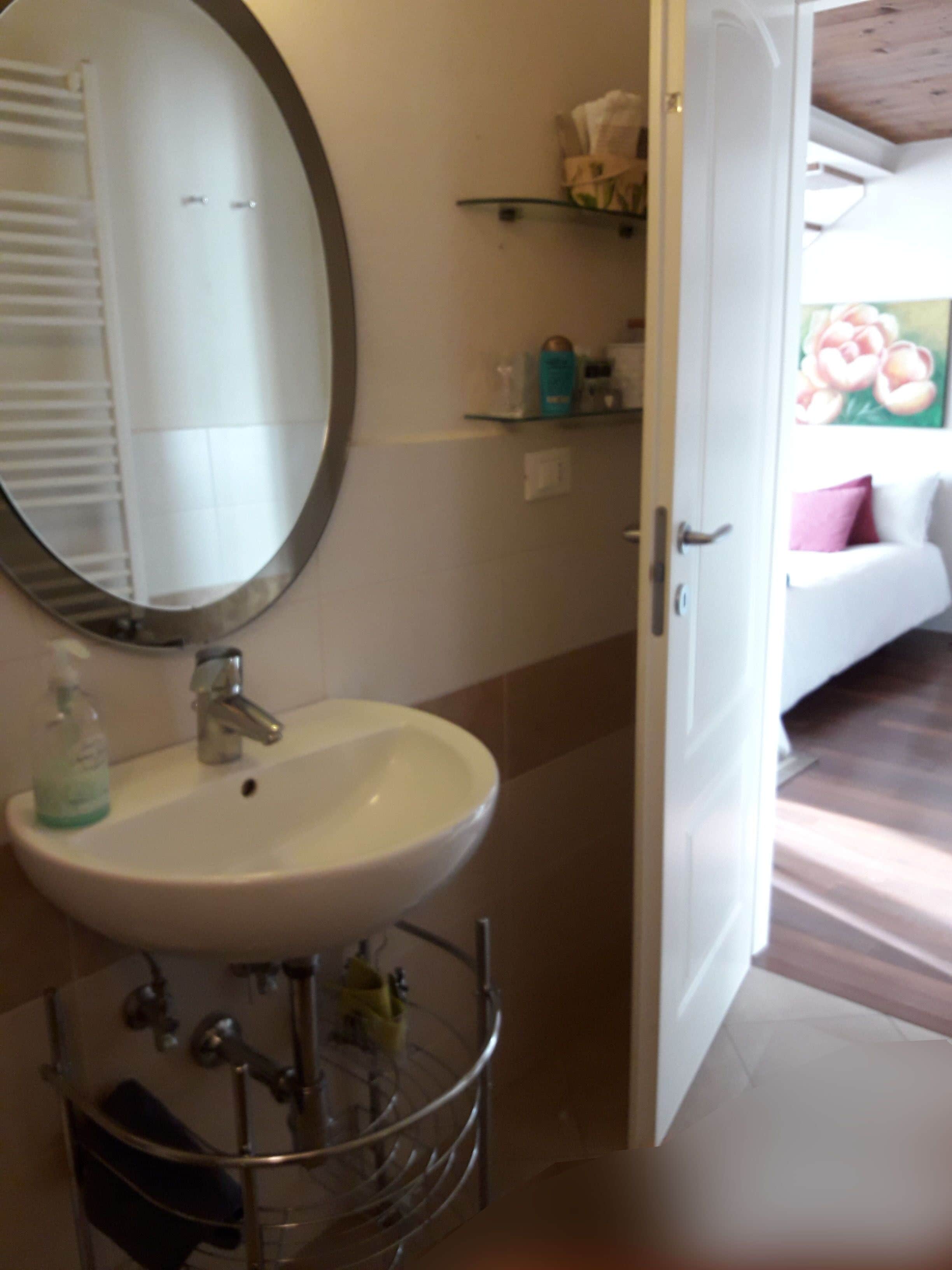 シャワー、ヘアドライヤー、ビデ、タオル