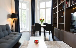 Télévision, lecteur de DVD, jouets, livres