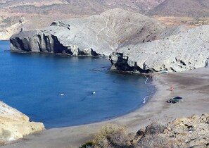 Cabo de Gata Playa de Monsul with a rocky coastline and clear blue waters. - Mojacar - Character villa 2 large bedrooms. Breathtaking view. (Mojacar)