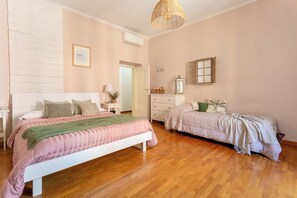 2 bedrooms, desk, soundproofing, iron/ironing board