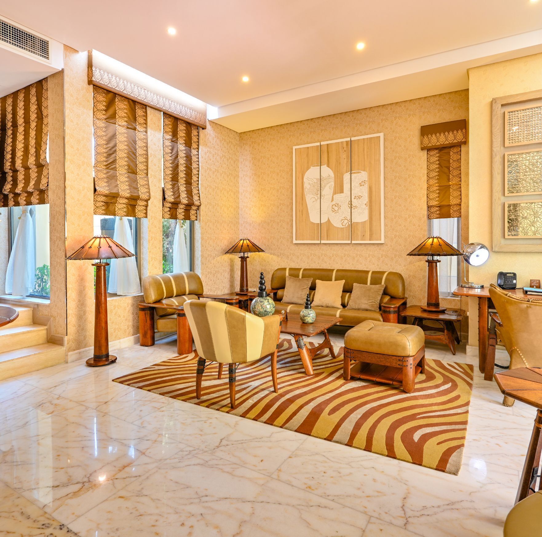 premier suite | living area | 43-inch led tv with premium tv channels, tv