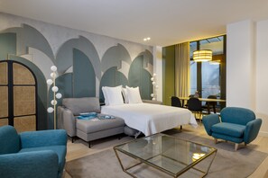 2 bedroom apartment Ground floor with terraces - 85m2 | Living area | Flat-screen TV, tablet - Yuna Blanche - Serviced Apartments (Paris)