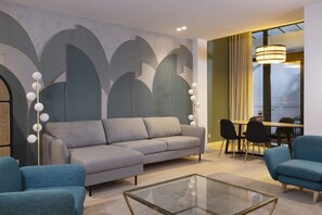 2 bedroom apartment Ground floor with terraces - 85m2 | Living area | Flat-screen TV, tablet - Yuna Blanche - Serviced Apartments (Paris)