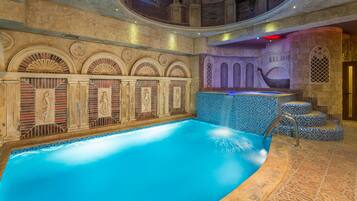 Premier Suite | Indoor pool | 2 indoor pools, sun loungers