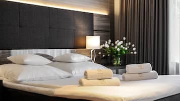 Habitación doble Deluxe | Sábanas de algodón egipcio y ropa de cama de alta calidad