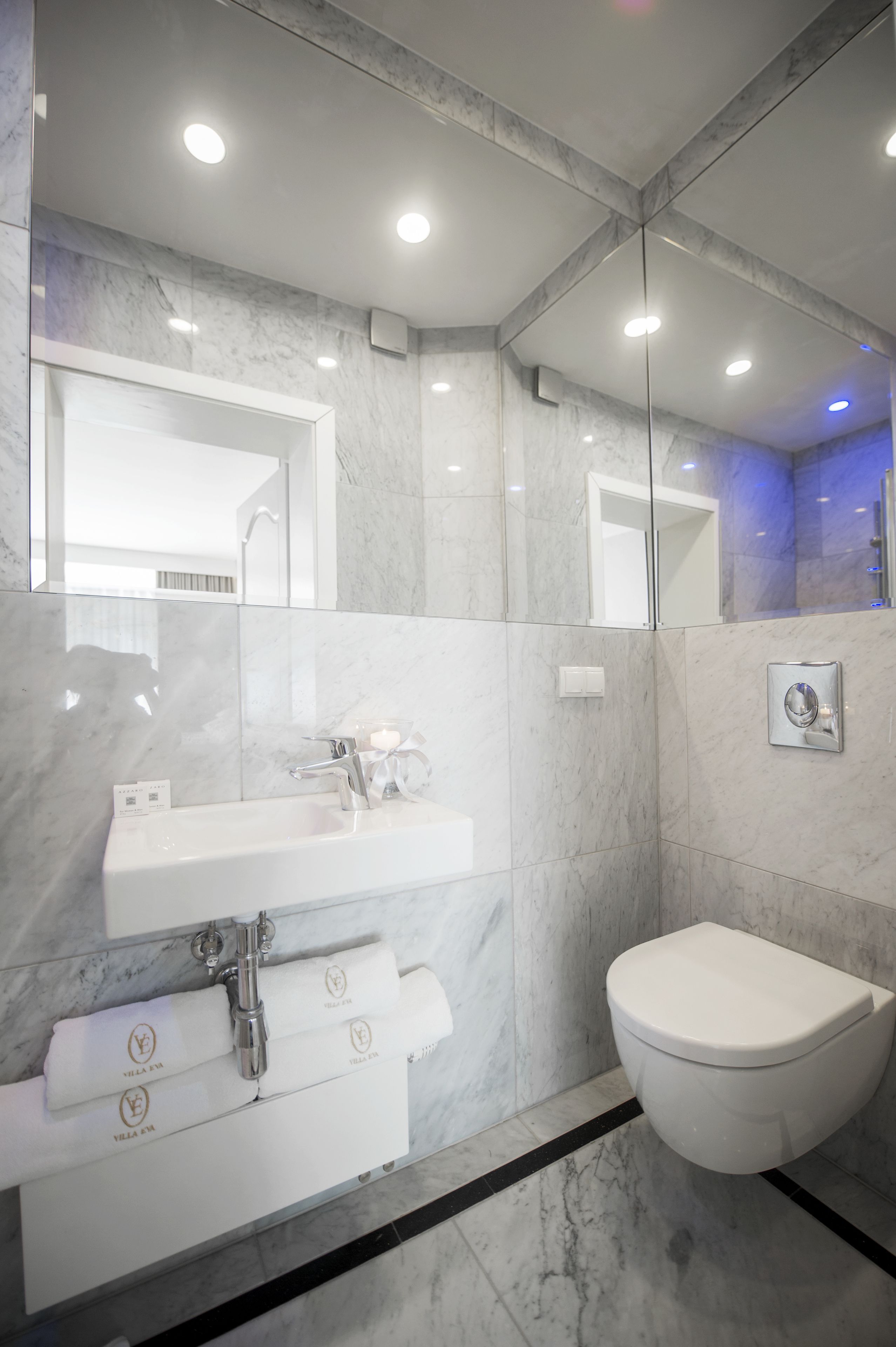 deluxe double room | bathroom | shower, free toiletries, hair dryer, towels
