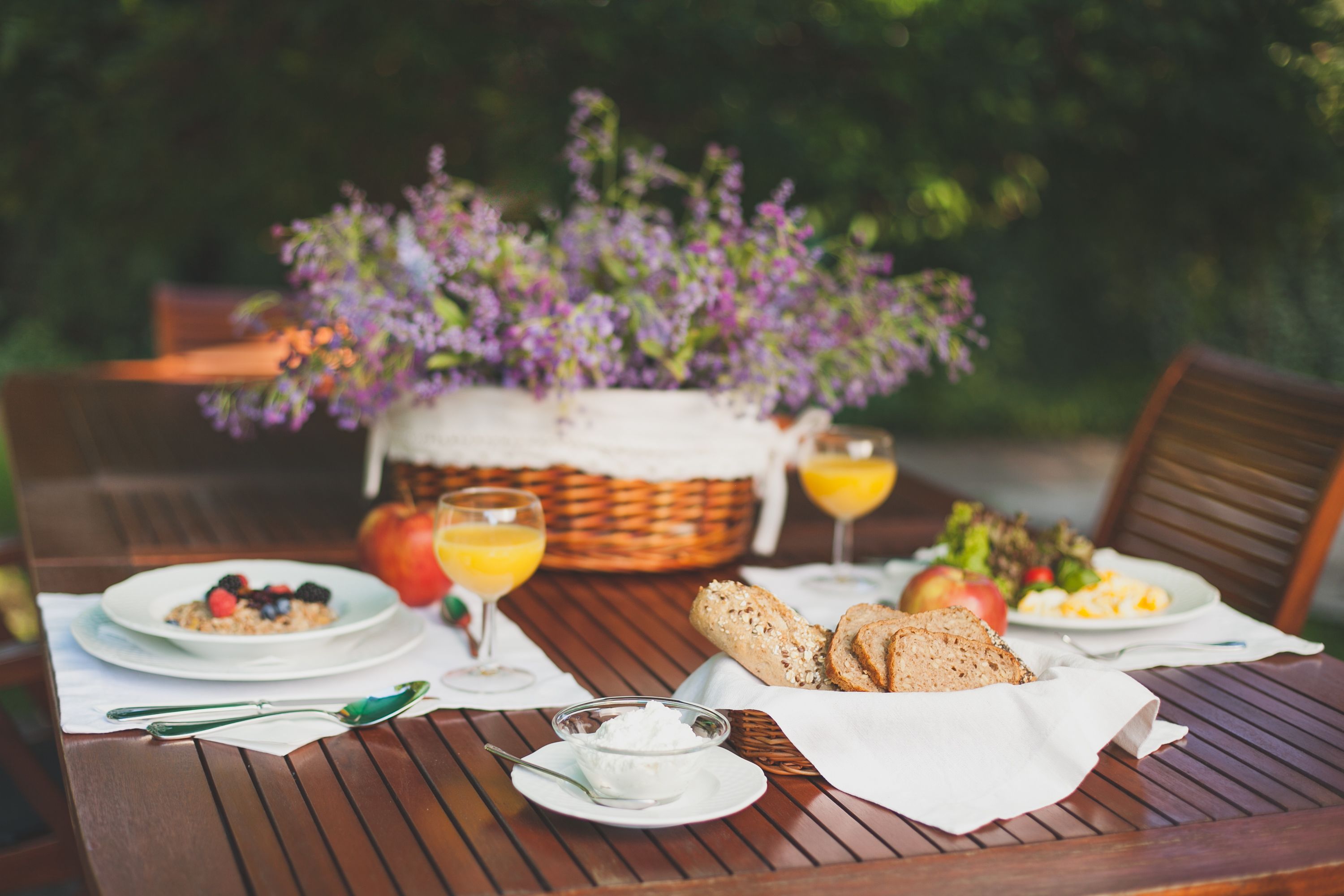 Frühstück, Mittagessen, Abendessen, internationale Küche 