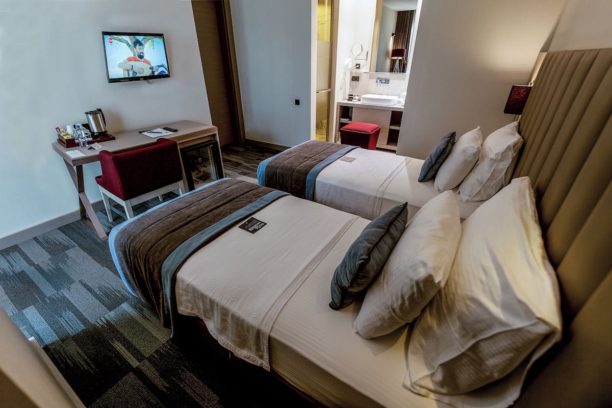 Chambre Économique avec lits jumeaux, 2 lits une place, non-fumeur