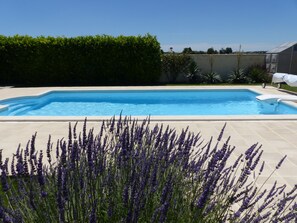 Outdoor pool - Le Cottage Ensoleillé, classified 4 stars, Vineyards and Family friendly ! (Bécheresse)