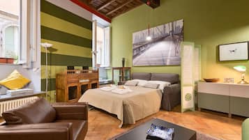 1 bedroom, iron/ironing board, internet, bed sheets