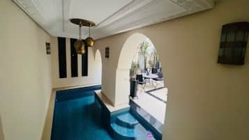 Indoor pool, a heated pool