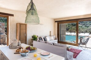 Outdoor dining - The Old Beach House - A house by the sea to reconnect with yourself (Keramoti western crete)