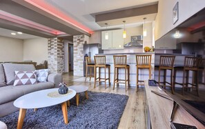 TV, table football, ping pong