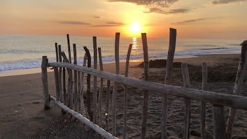 Beach nearby, sun-loungers