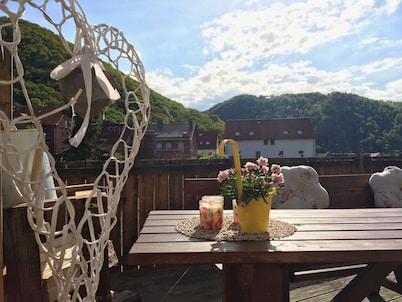 New Feriewohnung in the heart of the valley with stunning view to Roßtrappe, ****