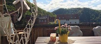 New Feriewohnung in the heart of the valley with stunning view to Roßtrappe, ****