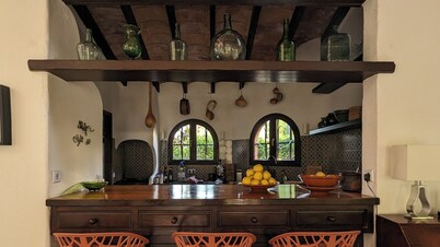 Romantic house with garden and mountain views