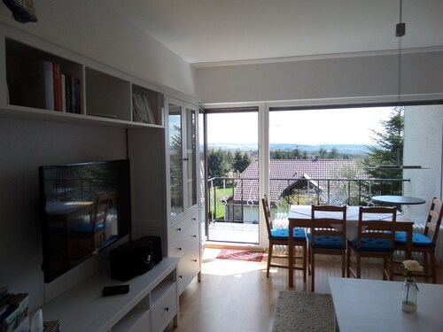 Modern comfortable apartment with balcony and beautiful views.