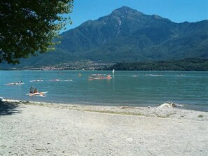 Beach nearby, sun-loungers