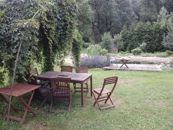 Outdoor dining - 6 holiday homes ideal for families near the Spreewald (Lübbenau/Spreewald)