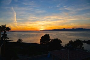 Uitzicht op strand/zee