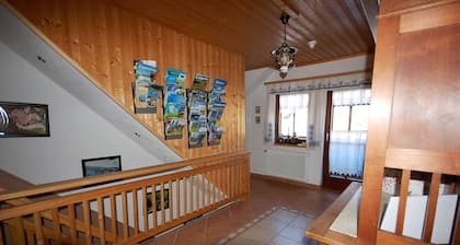 Cottage in the mountains - a typical house with large garden