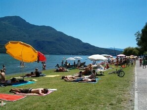 Beach nearby, sun-loungers