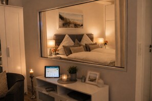 1 bedroom, in-room safe, iron/ironing board, travel crib