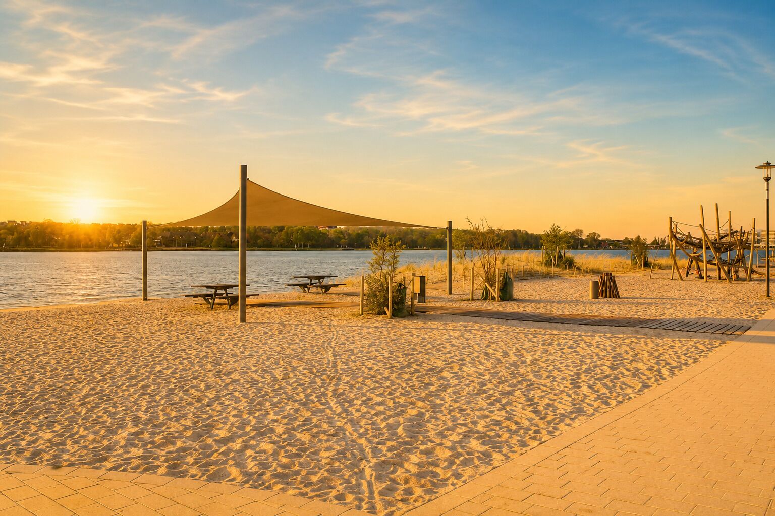 Am Strand, Liegestühle