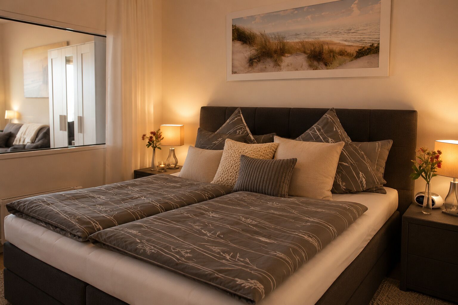 1 chambre, coffres-forts dans les chambres, fer et planche à repasser