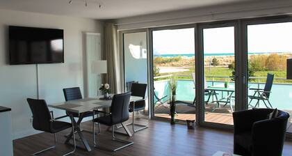 Exclusief appartement "zee duin" in directe strandlocatie met balkon uitzicht op zee NIEUWBOUW 