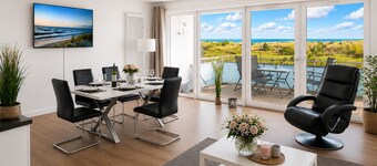 Exclusive apartment "Meerdüne" in direct beach location with balcony and sea view 