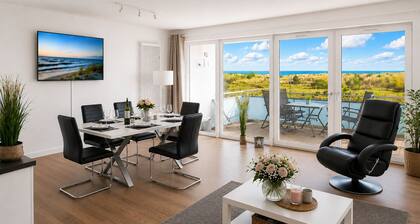 Exclusive apartment "Meerdüne" in direct beach location with balcony and sea view