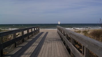 Vlak bij het strand