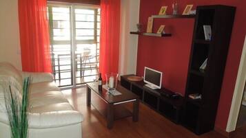 TV, DVD player, stereo